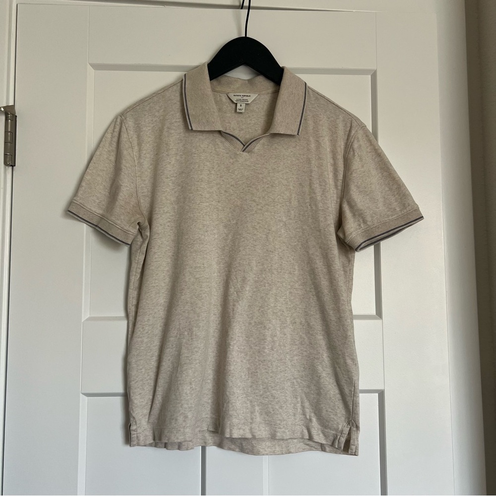 Banana Republic Mens Luxe Touch Performance Polo Shirt | Size Small
